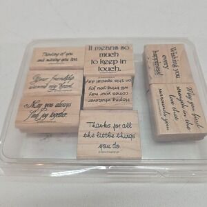Stampin Up Saying And Such Stamps Stamp Set 1994 Lot of 8